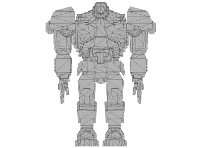 Battle Mech  Low-poly 3D model purchase