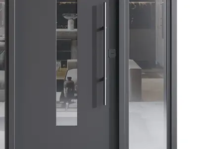 Modern entrance door 05 3D model