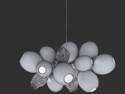 Chanceux Brushed Chandelier 3D model