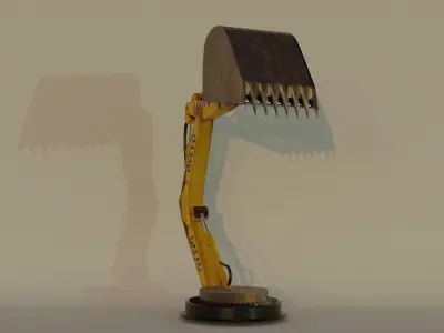  Industrial Revolution Table Lamp 3D model