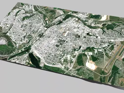 Cityscape Belgorod Russia 3D model