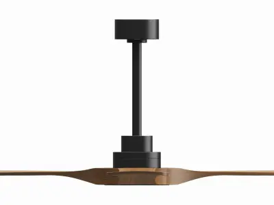 Wood Ceiling Fan with Light 3D model