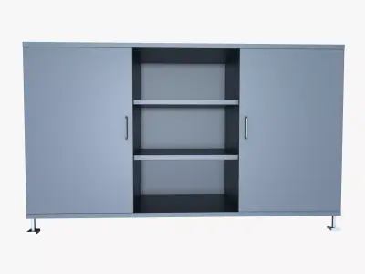 Workshop Cabinet Low-poly 3D model