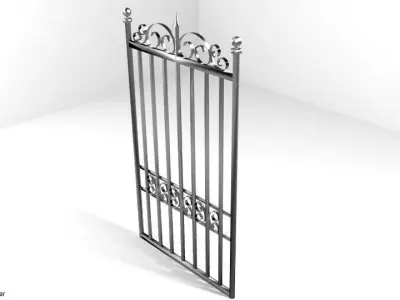 Steel Gate Type 4 3D model