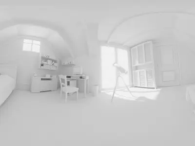 Cartoon Bedroom Low-poly 3D model