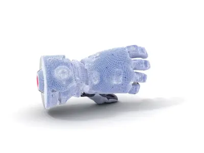 Futuristic Robotic Hand Model Pack Low-poly 3D model