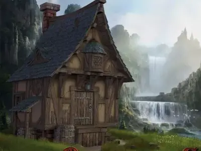 Timbered House Medieval 3D model