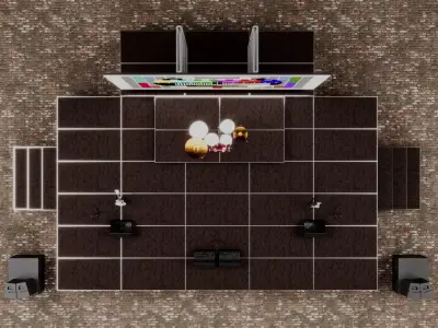 Mini Concert Stage 3D model