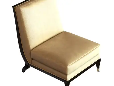 THE ARMLESS CHAISE APOLLON CHAIR 3D model