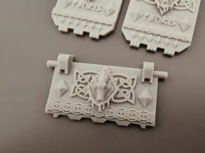 Space Viking groundpounder doors - Wolf Skull 3D print model