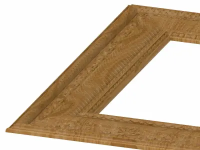 Carved picture frame STL 3D model