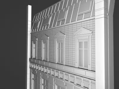 Haussmann facade Free 3D model