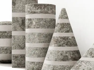Light stone street 3D model
