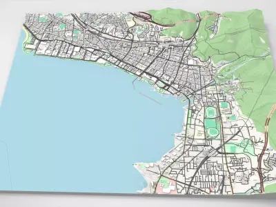 Cityscape Otsu Japan 3D model