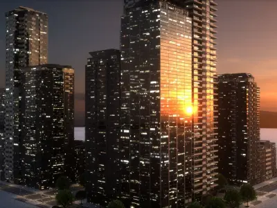 City Block Type B09 3D model