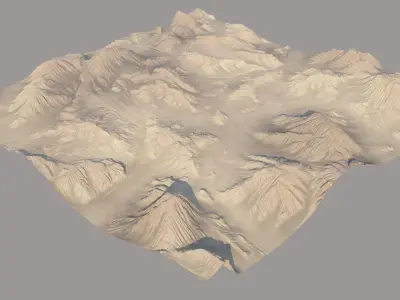 Desert Cliffs  3D model