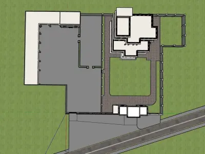 Sidhu Moose Wala Haveli with vehicles collection 3D model