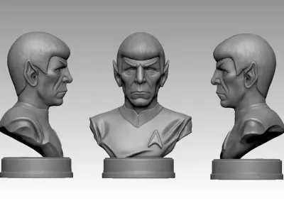Spock Bust -Leonard Nimoy 3D print model
