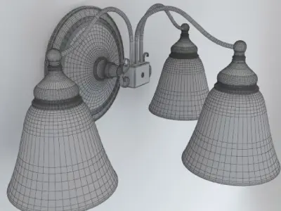 Wall Light Fixture 3d Model 3D model