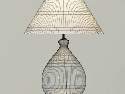 Modern table lamp - jar base Free 3D model