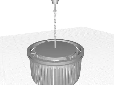 Yazmin Light Crystal Chandelier 3D model