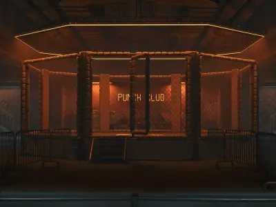 Punch Club Low-poly 3D model