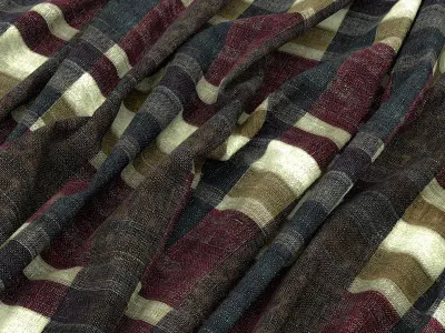 10 Plaid Fabric VOL04 4K Seamless PNG PBR Textures Texture