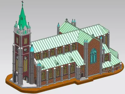 Myeongdong Cathedral 3D print model