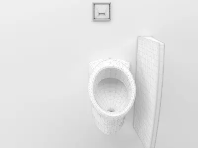 Urinal 8 hygienic 3D model