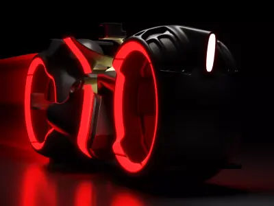 Futuristic Motorcycle 3D model