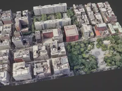 city garden 3D model purchase