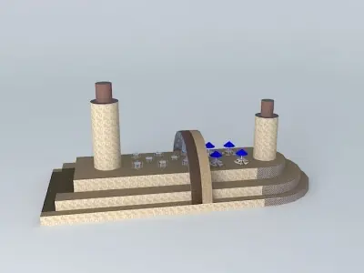 U Turn ship 3D model