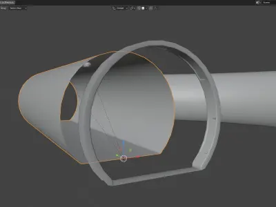 Tunnels - Modular segments Low-poly 3D model