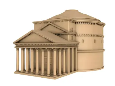 Roman Pantheon Building 3D model