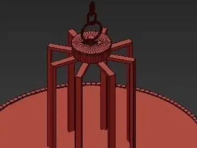 Japan 2 chandelier 3D model
