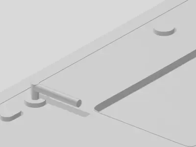 Simple door for ship models 3D print model