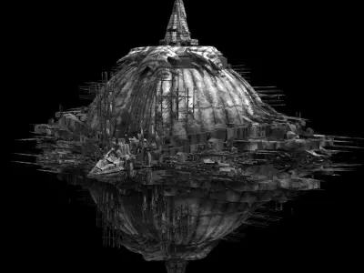 Underworld pyramid globe 3D model