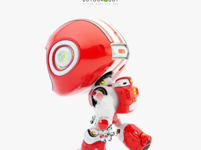 Lovely robot - friendly toy companion II  3D model