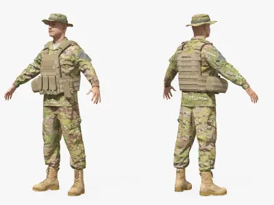  Military Operator in Plate Carrier 