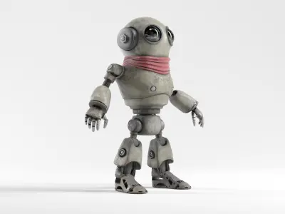 Sandunit  Robot  Game Ready  Mixamo Compatible Low-poly 3D model