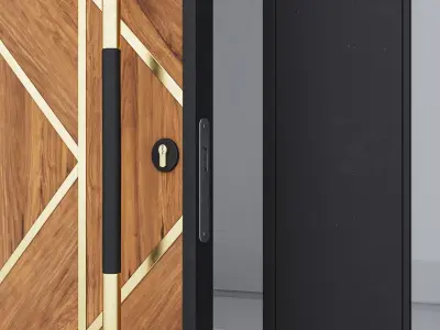 Aluminium door 258 3D model