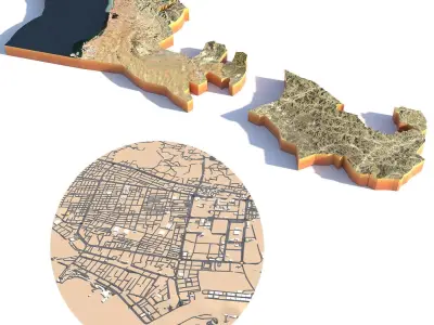 RAS AL Khaimah UAE 3D model