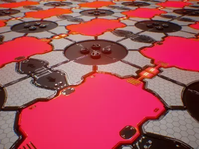 PBR Sci-Fi Spaceship Texture 41 Low-poly 3D model