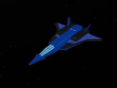 low-poly sci fi  Low-poly 3D model