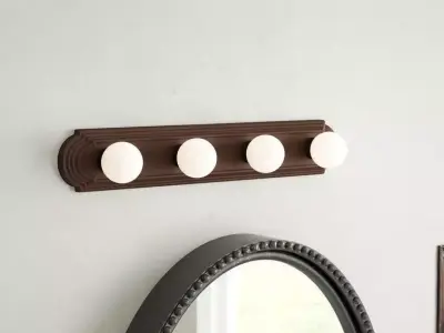 Macon 4 - Light Dimmable Bath Bar Free 3D model