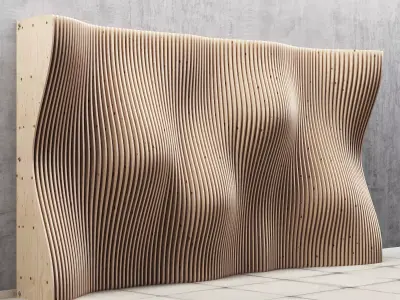 Parametric decor panel 3D model