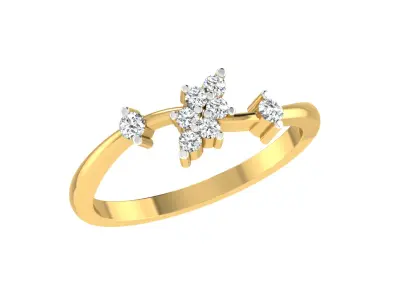 Women Ring  Render 3dm STL OBJ FBX Details 3D print model 285