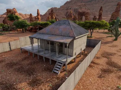 old house-Old Abandoned House  3D model