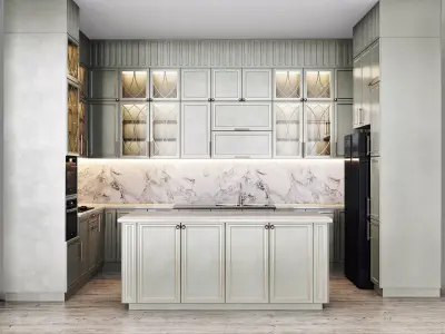 kitchen classic01 3D model