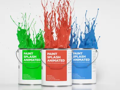 Paint Splash Animated 3D model